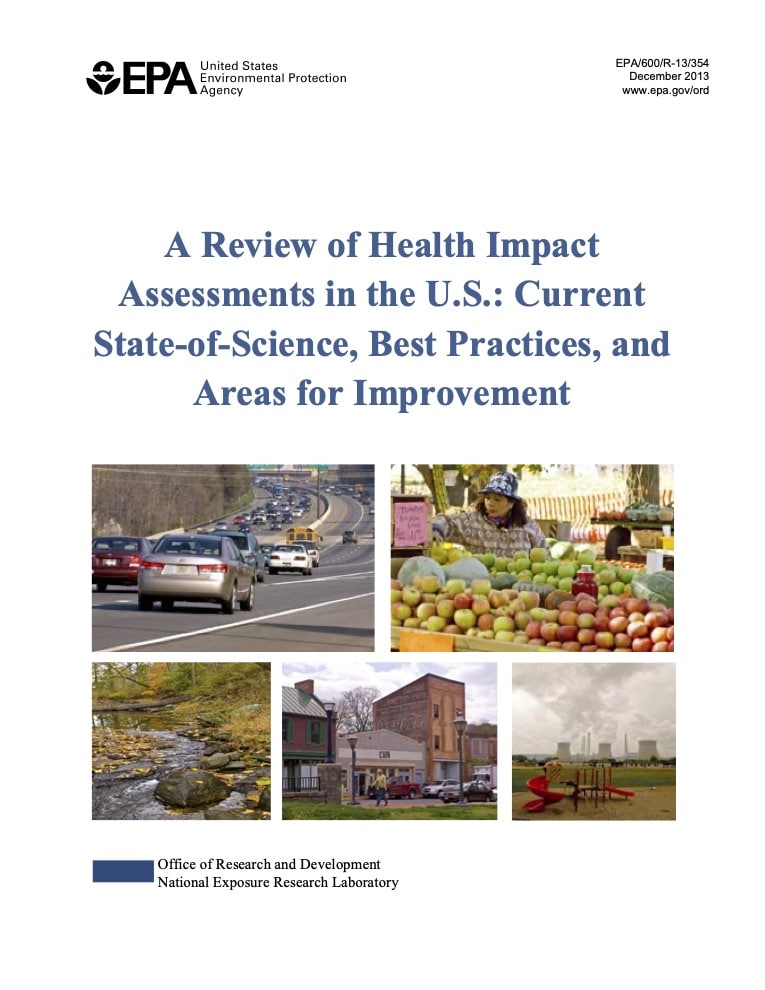 A Review Of Health Impact Assessments In The U.S.: Current State-of ...